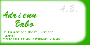 adrienn babo business card